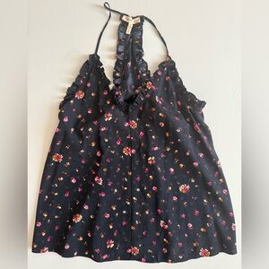 Rebecca Taylor Floral Halter Top